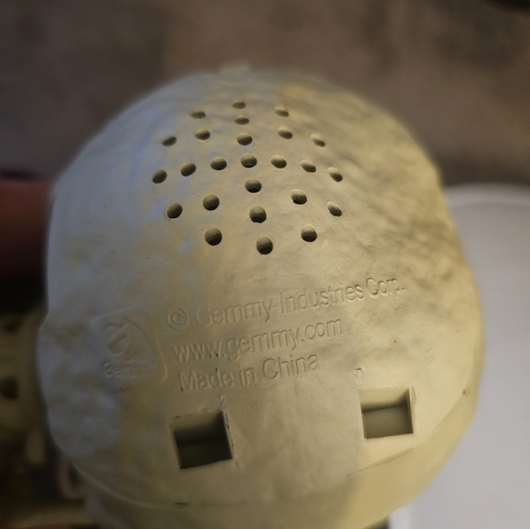 Rare Gemmy Animated Halloween Eyes Popping Skeleton Skull Head Candy Bowl (READ) - Picture 7 of 9